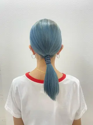 ミディアム カラー funa/京都河原町 /艶髪/暖色のヘアスタイル