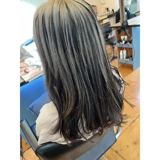 セミロング カラー Lagom なかだのヘアスタイル