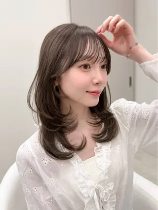 ミディアム sora/レイヤー/ 似合わせカット🎀のヘアスタイル