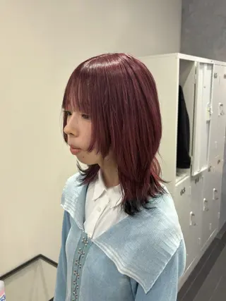 ミディアム カラー CS made by SHACHU 栄所属・山田 瑛司のヘアスタイル