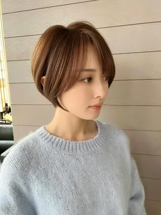 ショート ショート白髪染め無料 ／河瀬謙介のヘアスタイル