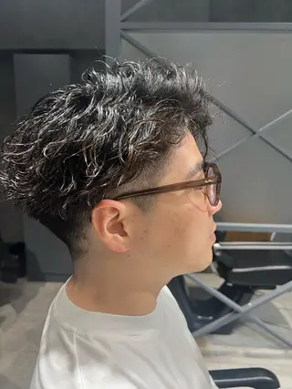 ショート パーマ メンズ 上野⭐️メンズ特化 森田道成のヘアスタイル