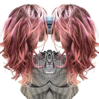 セミロング カラー 髪質改善特化サロン ICONIQ天神店のヘアスタイル