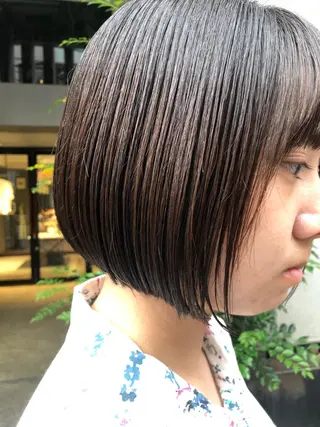 ショート カラー ヘアアレンジ ブランロール中目黒店所属・stylist 杉浦駿生のヘアスタイル