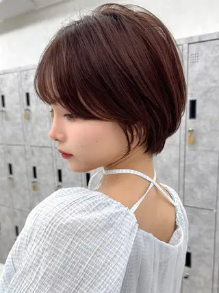 ショート 前髪/レイヤー/ ショート/しんやのヘアスタイル