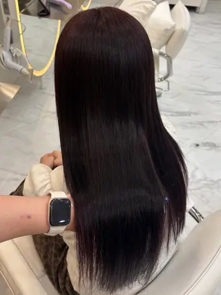 ロング カラー レイヤーカット×暖色 カラー🎀ASAKAのヘアスタイル