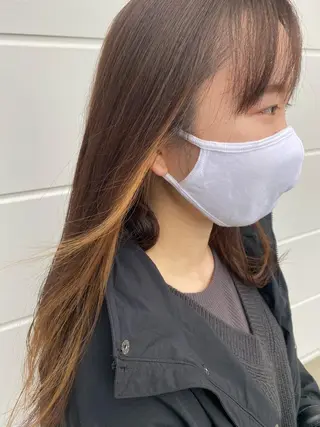 ロング カラー 金沢市/美容師/ 岡島由希美のマツエク・マツパデザイン
