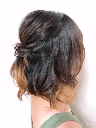 ショート 六本木/ヘアセット /hairmakeのヘアスタイル