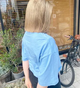 ショート カラー ヘアアレンジ パーマ指名No1 /namiのヘアスタイル