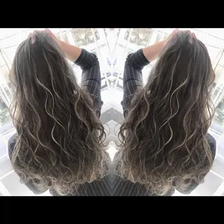 ロング カラー LAS 代表 ナガカワ コウヘイのヘアスタイル