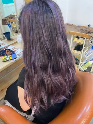 ロング カラー JAM所属・透明感ケアカラー 🌟misaki🌟のヘアスタイル