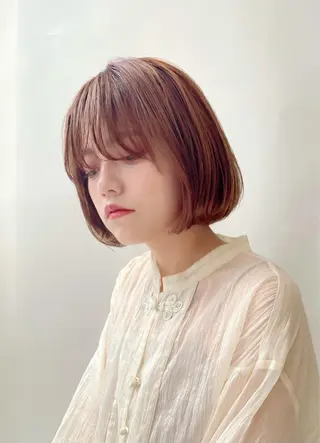 ミディアム カラー 笠原 健人のヘアスタイル