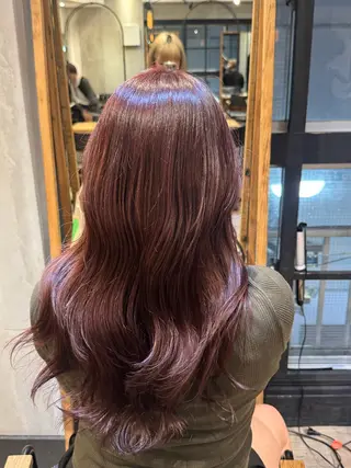 ロング 渋谷/切りっぱなし レイヤー/ブリーチのヘアスタイル