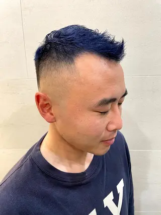 ショート メンズ Graceful BarBer platinum所属・無料メンズカット💈 遠山泰輝のヘアスタイル