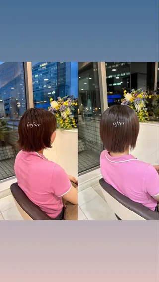 ショート カラー 吉野 言奈のヘアスタイル