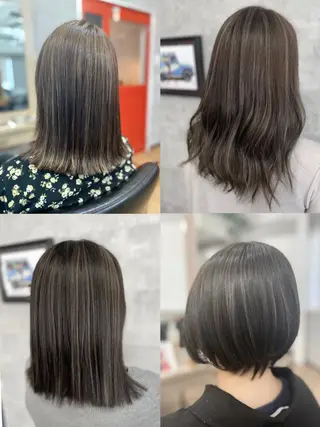 セミロング _White所属・ＳＨＩ ＺＵのヘアスタイル