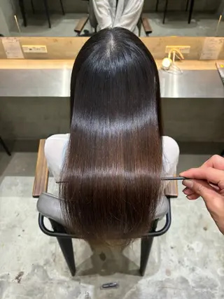 ロング うる艶縮毛、カラー✨ たいよう☀️のヘアスタイル