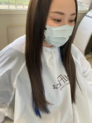 セミロング エクステブリーチ矯正 griFFicaのヘアスタイル