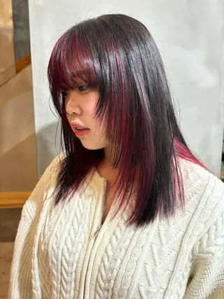 セミロング カラー Darlin所属・柴田 美育のヘアスタイル