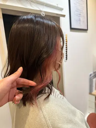 ミディアム カラー 🪼高評価🪼 💎柴崎の藤咲💎のヘアスタイル