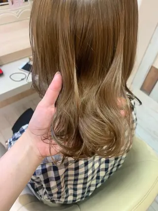 ミディアム カラー ヘアアレンジ ブリーチなし/ レイヤー🌿runaのヘアスタイル