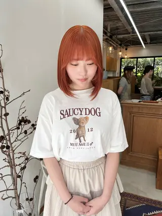 ショート カラー ヘアアレンジ esu 心斎橋店所属・ena/ブリーチなし 心斎橋・ベージュ🎀のヘアスタイル