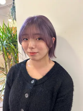 ショート 仙台ブリーチカラー デザインカラーあすかのヘアスタイル