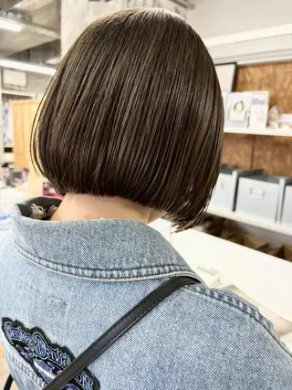 ショート カラー 《ボブ・パーマ》 くりーわ🌰ゆいなのヘアスタイル