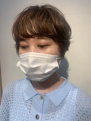 ショート パーマ MOMOKA💫 YARD【学芸大学】のヘアスタイル