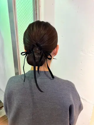 ロング ヘアアレンジ 艶カラー/ ストレート/くるみのヘアスタイル