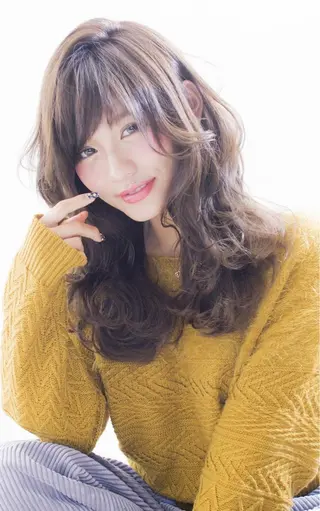 ロング Agu hair rupia 金沢店所属・金沢美容室/ 艶髪/夜営業/JINのヘアスタイル