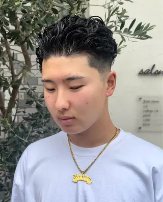 パーマ メンズ 年間2000名担当◎ パーマ職人/仲原佑樹のヘアスタイル