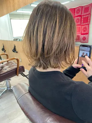 ミディアム 高山 鳳成のヘアスタイル