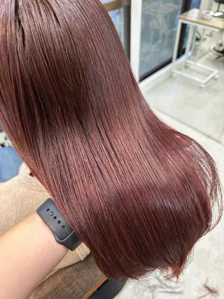 ミディアム カラー 髪質改善/レイヤー ストウシンゴのヘアスタイル