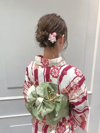 ヘアアレンジ 似合わせ艶髪カラー ❤️ハダユミのヘアスタイル