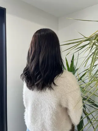 セミロング カラー Latte川原店所属・金古 美優のヘアスタイル