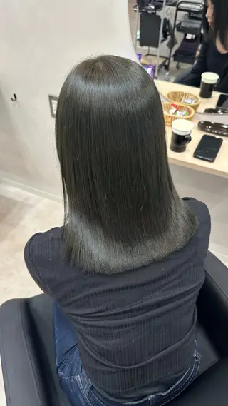 ミディアム カラー ALLEN hair 郡山店所属・和久 夢彩のヘアスタイル