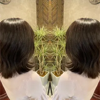 ミディアム カラー tocca 💜石田愛結💜のヘアスタイル