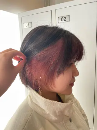 ショート カラー みやした もあのヘアスタイル