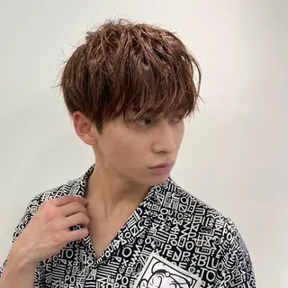 ショート パーマ メンズ 🐺ウルフの神🐺 /カラー/けいすけのヘアスタイル