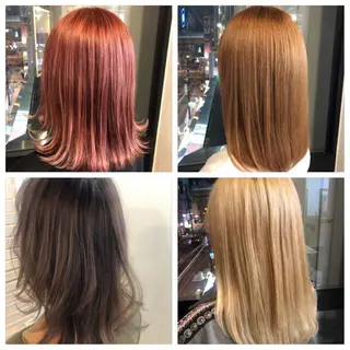 セミロング カラー 髪質改善&ブリーチ 伊勢 祐一郎のヘアスタイル