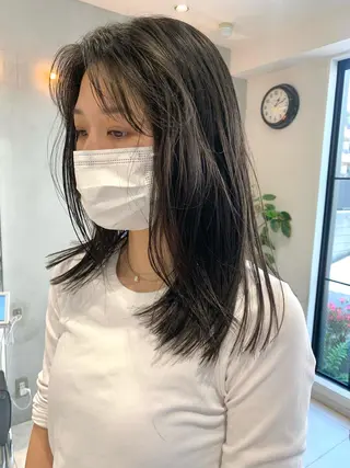 カラー ラベンダー/レイヤー スタイル🤎mamiのヘアスタイル