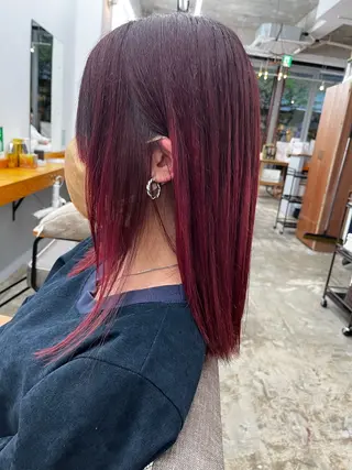 セミロング ROSSO Hair&SPA 香椎宮前店所属・SHIINA 香椎宮前店のヘアスタイル