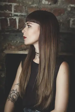 ロング カラー KEPKA ヤマグチ 天神 今泉のヘアスタイル