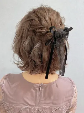 ミディアム ヘアアレンジ セットサロン      ラフテル所属・大阪/ヘアアレンジ /似合わせset💐のヘアスタイル