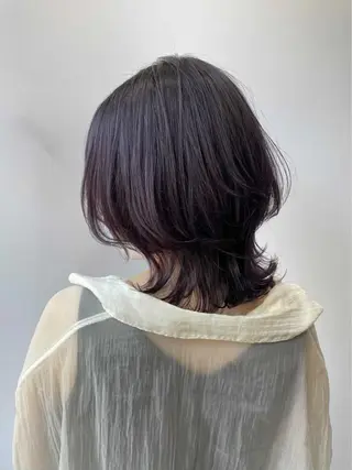 ミディアム カラー ツヤカラー🤍 ARISAのヘアスタイル