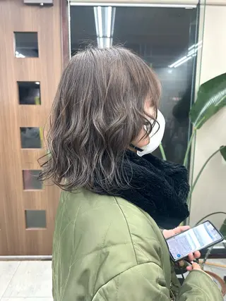 ミディアム カラー ヘアアレンジ メンズパーマの達人 /タカシマ　ダイスケのヘアスタイル