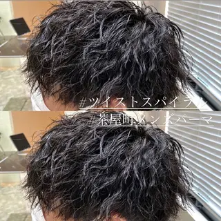 パーマ メンズ 心斎橋本町メンズ 美容師ユースケのヘアスタイル