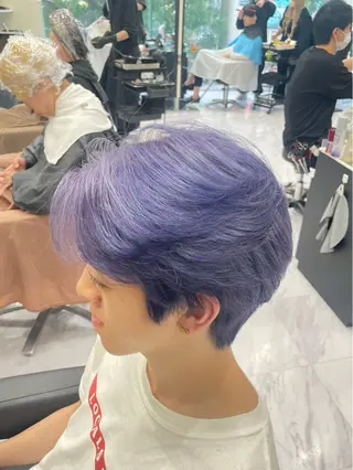 カラー メンズ 🐥くまがい💛 ダブルカラー／パーマのヘアスタイル