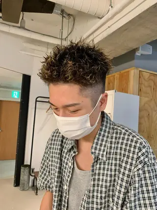 ショート パーマ メンズ tension 【テンション】のヘアスタイル